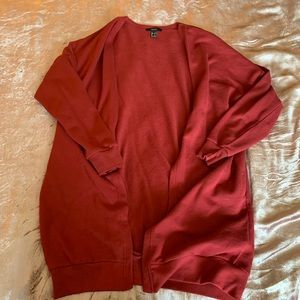 Maroon forever 21 cardigan size large